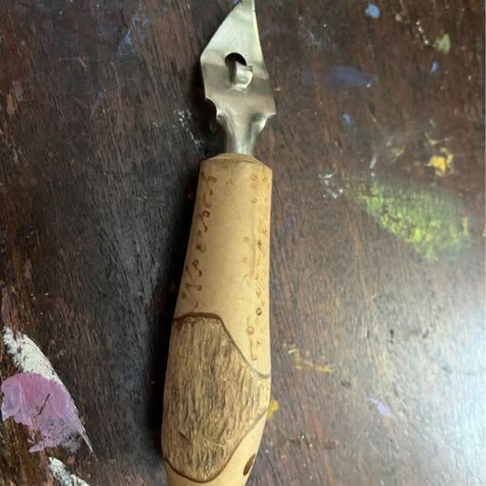 Vintage Wooden Handle Bottle and Can Opener